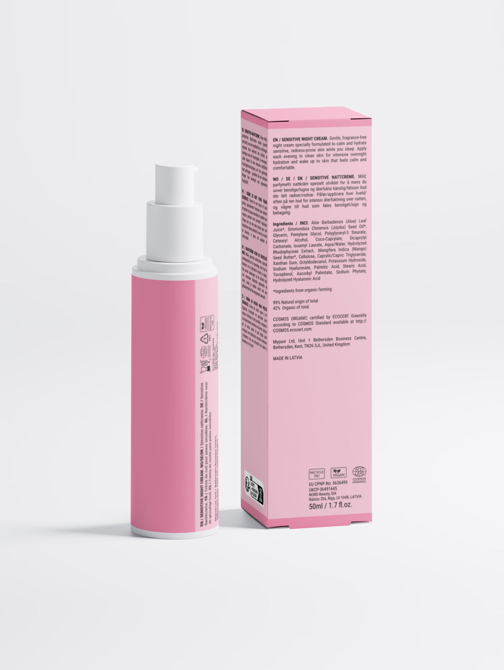 Sensitive Skin Overnight Cream, Fragrance-Free