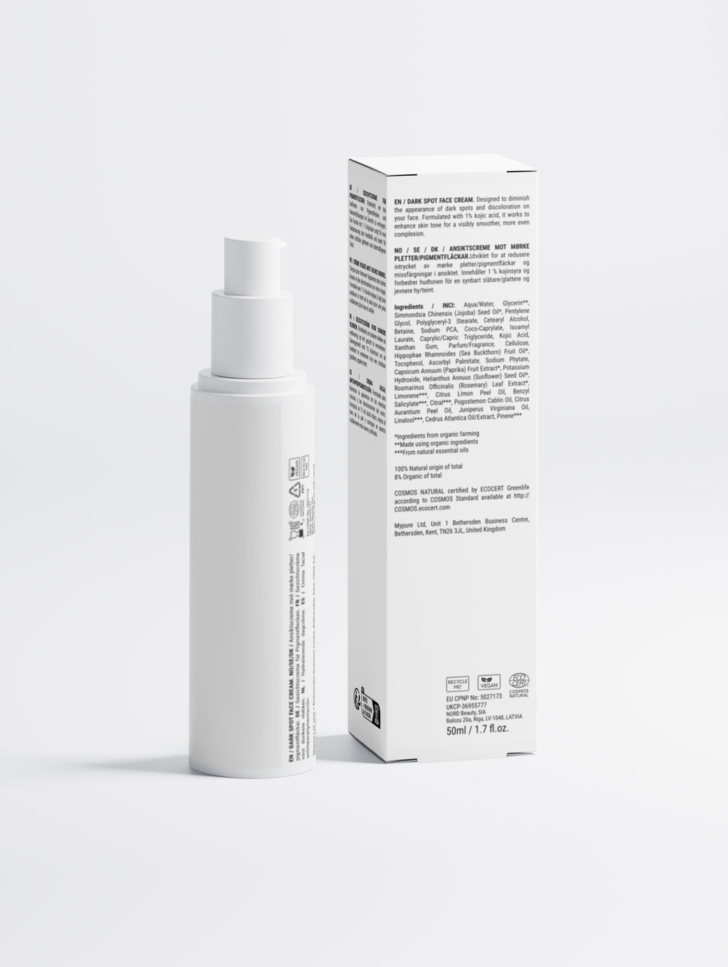 Dark Spot Face Cream with Kojic Acid
