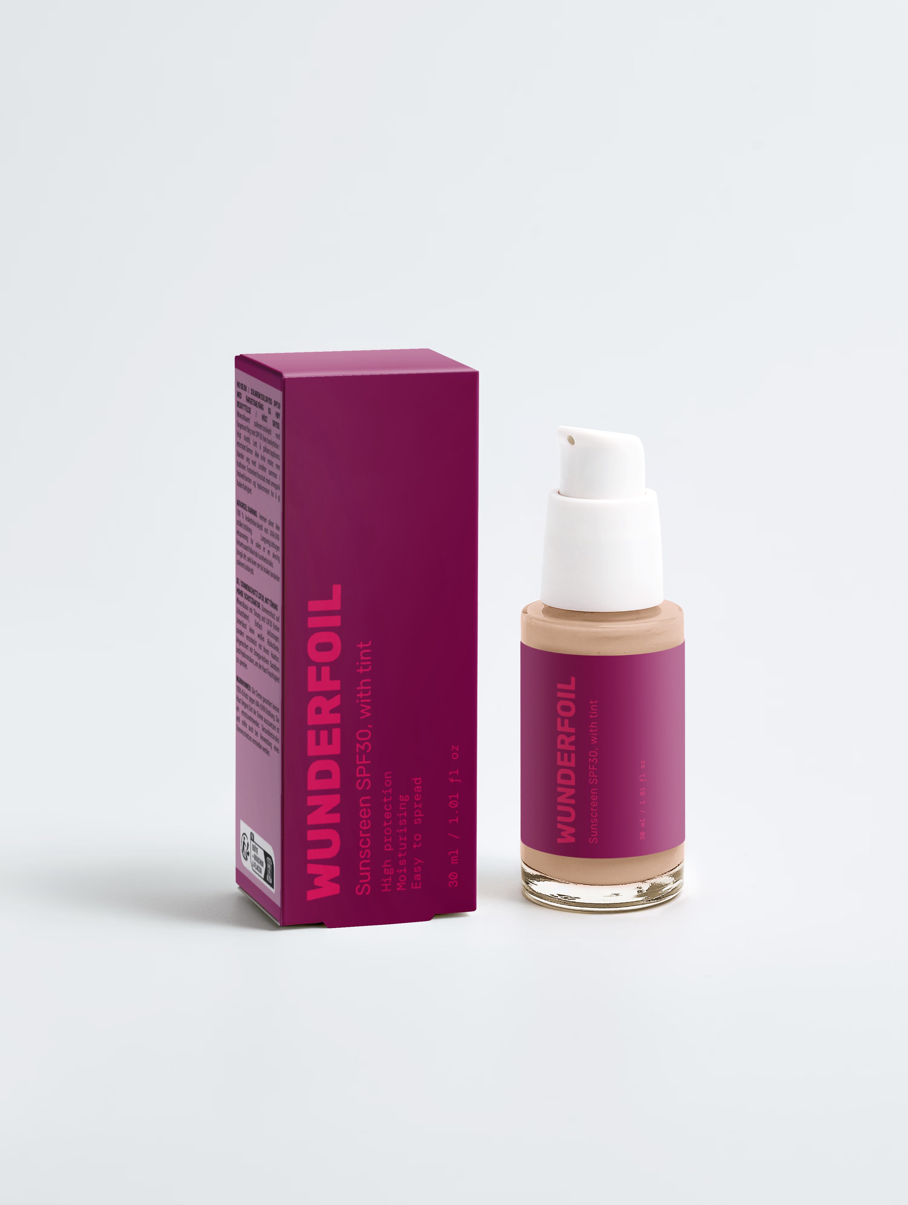 Sunscreen SPF30, with tint