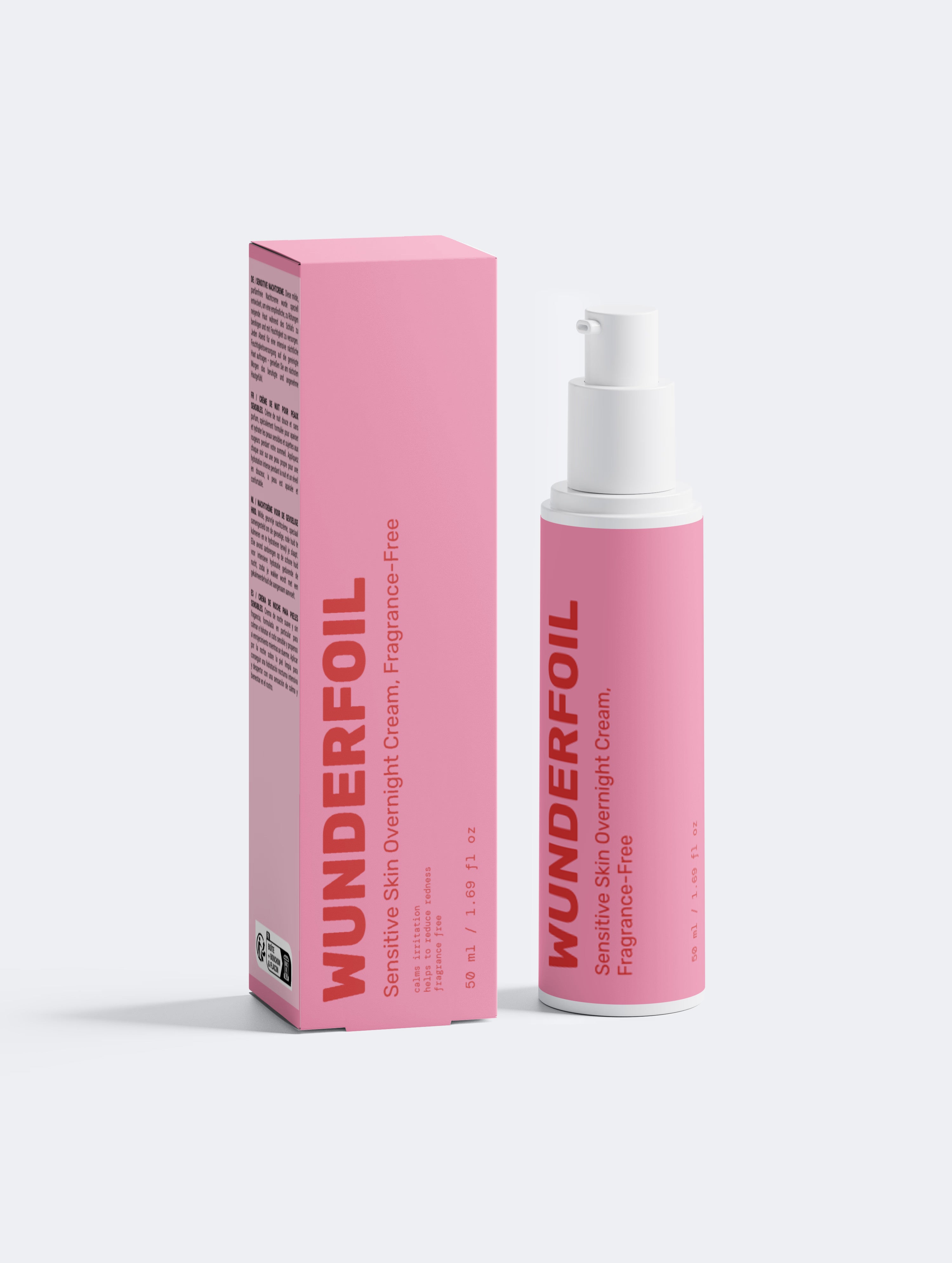 Sensitive Skin Overnight Cream, Fragrance-Free